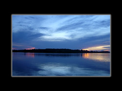 Sonnenuntergang am Amazonas