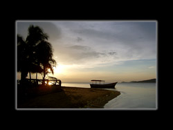 'Geburtstags-Sonnenuntergang' am karibischen Meer